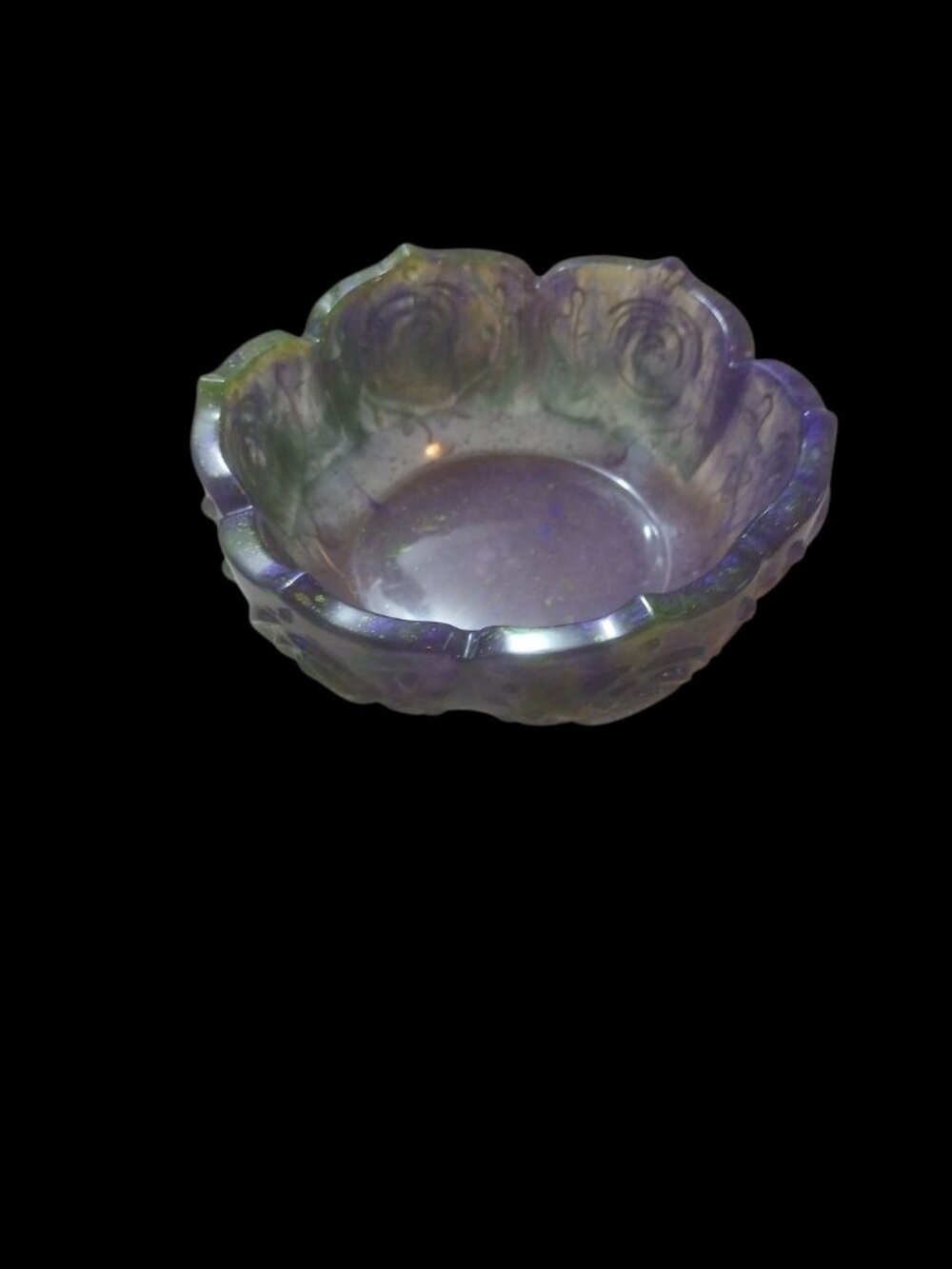 Set of 6 colorful translucent bowls